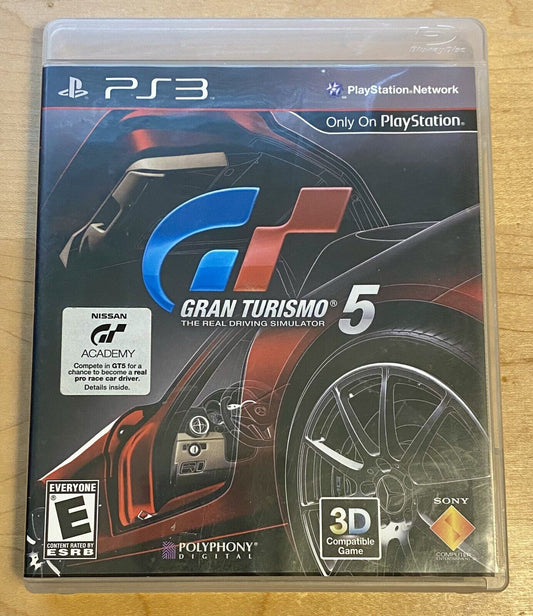 Gran Turismo 5 (Sony PlayStation 3, 2010) PS3 CIB W/ Manual, Authentic & Tested