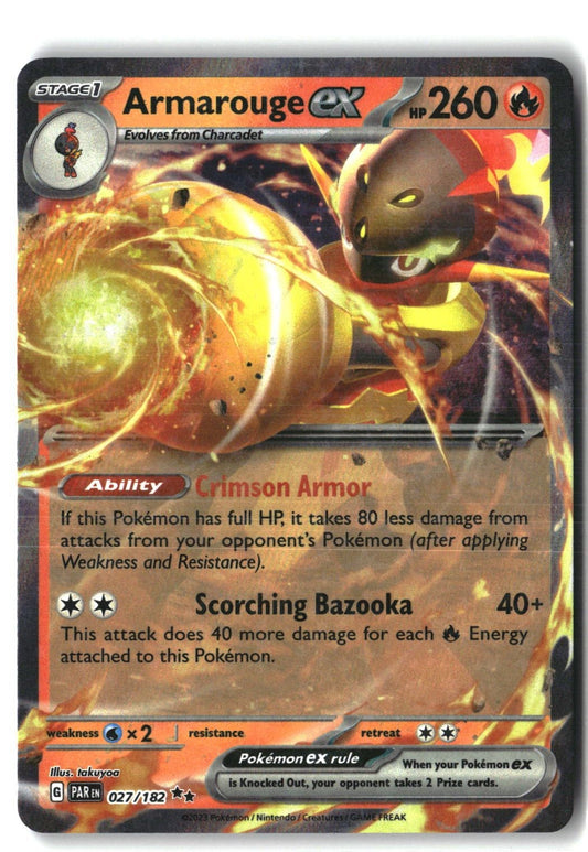 Armarouge ex Holofoil NM (Paradox Rift 027/182)