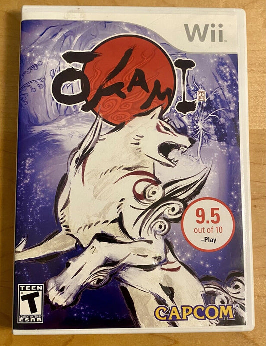 Okami (Nintendo Wii, 2008) CIB W/ Manual, Authentic, Tested & Working