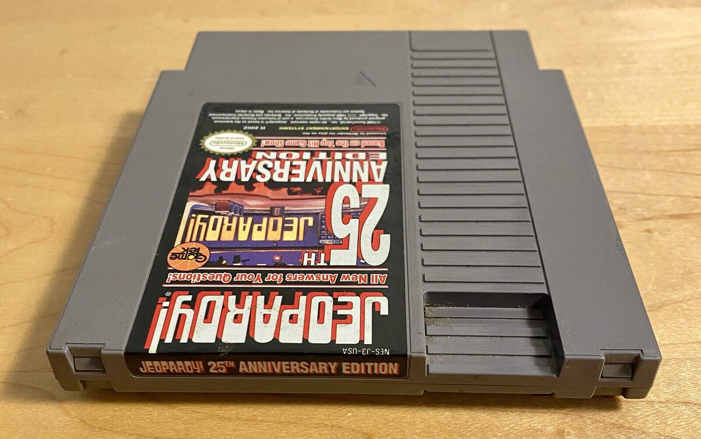 Jeopardy 25th Anniversary Edition (Nintendo NES, 1990) W/ Manual, Tested