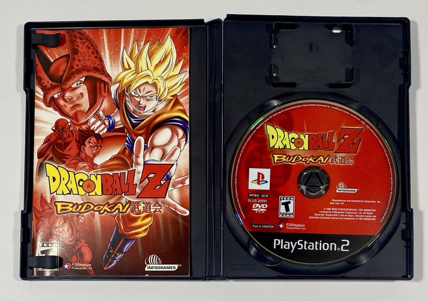 Dragon Ball Z: Budokai (Sony PlayStation 2, 2002) PS2 CIB W/ Manual, Tested