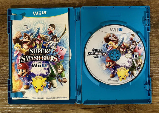Super Smash Bros. (Nintendo Wii U, 2014) Complete With Manual Tested & Works!