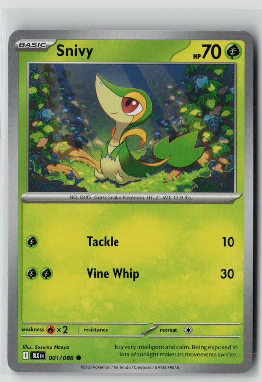 Snivy (SV: Black Bolt 001/086) NM