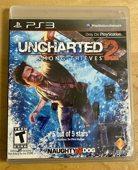 Uncharted 2: Among Thieves (Sony PlayStation 3, 2009) CIB W/ Manual & Reg Card
