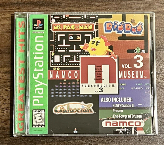 Namco Museum Vol. 3 (Sony PlayStation 1 PS1, 1996) CIB Authentic & Tested