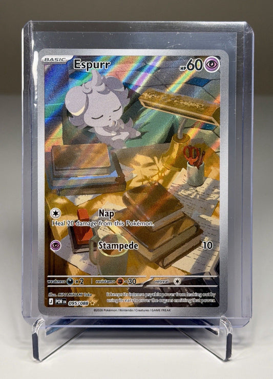 Espurr 095/088 ME03: Perfect Order Illustration Rare Pokemon NM Near Mint