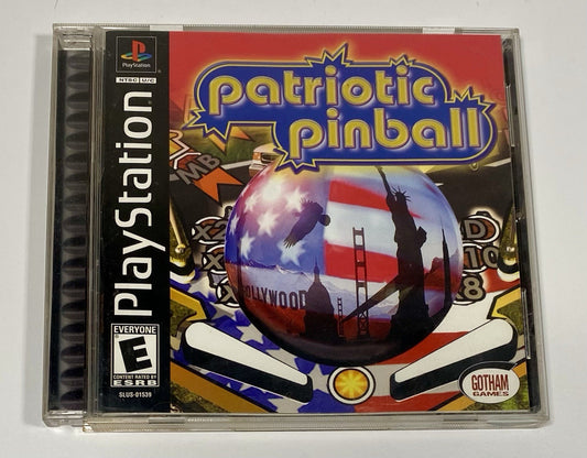 Patriotic Pinball (Sony PlayStation 1 2003) PS1, CIB W/ Manual, Tested Read Desc
