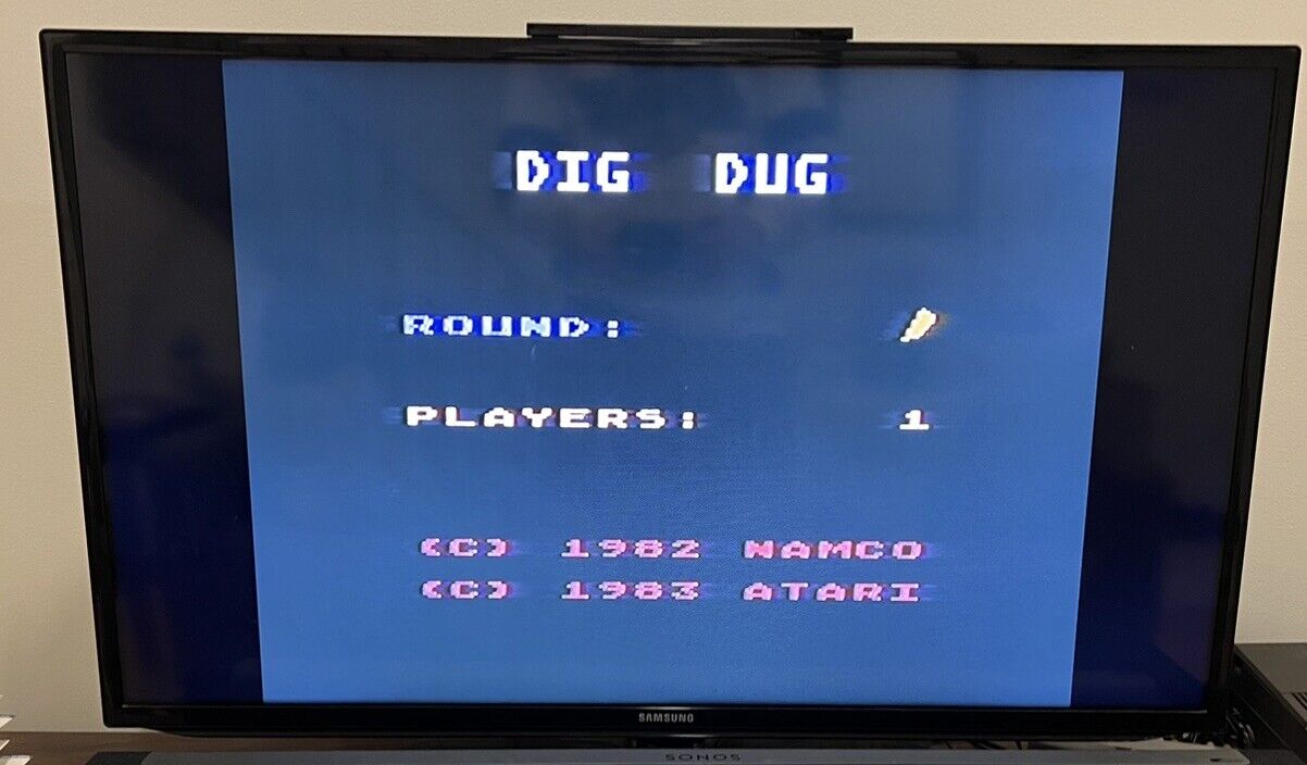 Dig Dug Atari 5200 1983 Namco Video Game Cartridge With Manual, Tested!