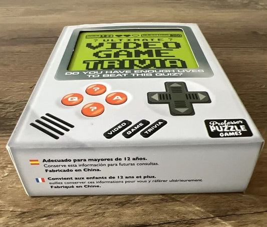 Ultimate Video Game Trivia Card Game Knowledge Professor Puzzle - Never Used