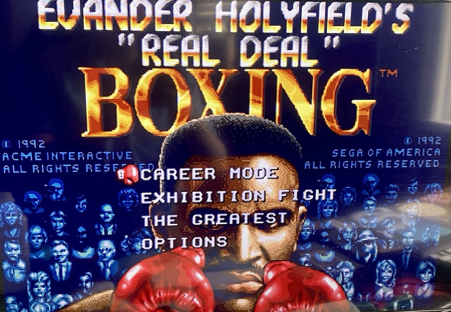 Sega Genesis 3 Game Lot Bundle Sonic 2, Jeopardy! & Evander Helyfield’s Boxing