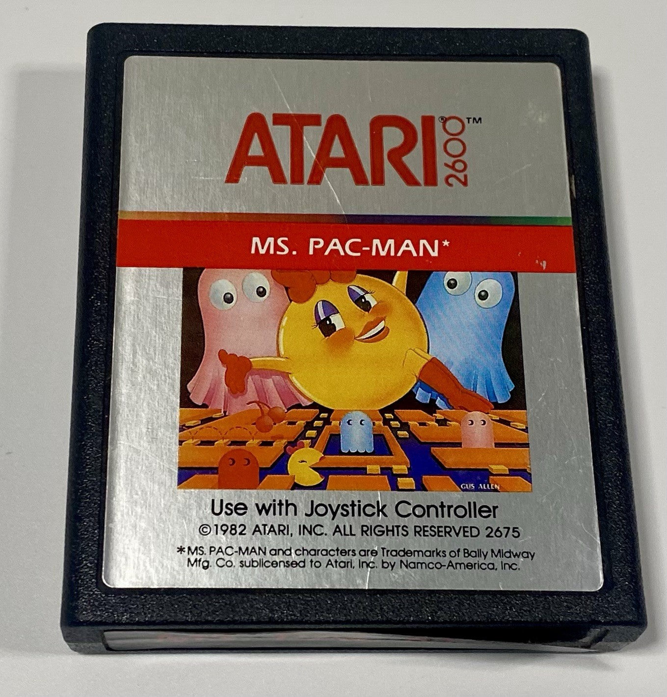 Ms. Pac-Man (Atari 2600, 1982) Authentic Cartridge Only, Tested & Working