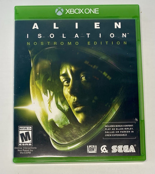 Alien: Isolation (Microsoft Xbox One, 2014) Complete CIB W/ Inserts