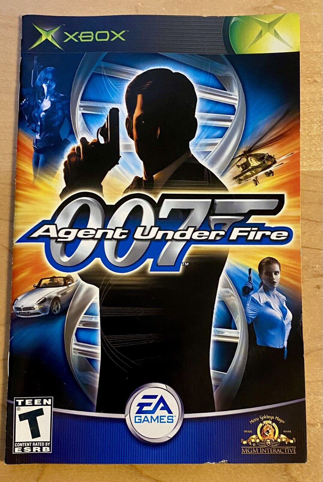 James Bond 007 Agent Under Fire (Microsoft Xbox, 2002) CIB W/ Manual & Reg Card