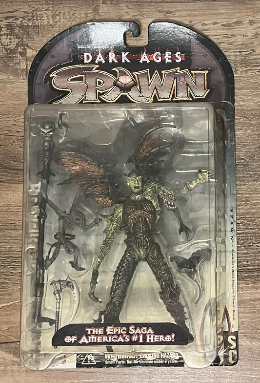 Vintage 1998 McFarlane Toys Spawn Srs.11 The Dark Ages The Spellcaster UAF NOC