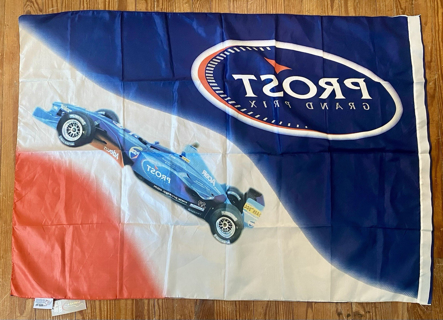 Prost Grand Prix Flag ARS Srl Good Condition 52x36 Inches
