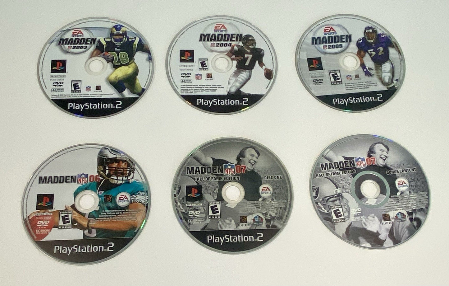 PS2 Sony PlayStation 2 Game Lot Bundle (5) Madden 03 04 05 06 07 All CIB & Work