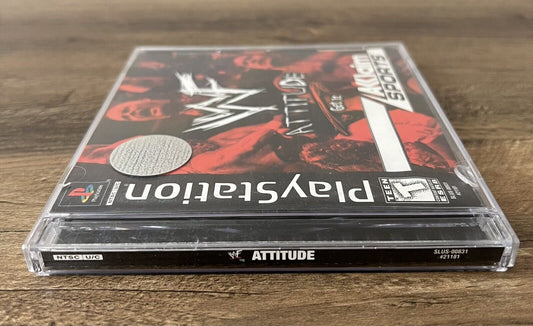 Sony Playstation 1 (PS1) WWF Attitude With Registration Card - Nice Copy