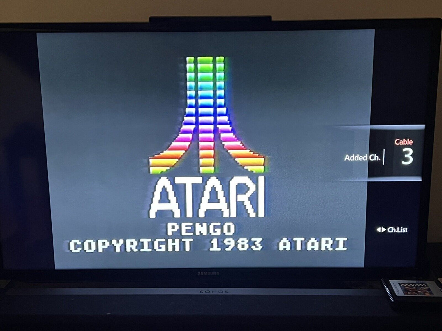 Atari 5200 Pengo w/ Cartridge And Manual, Tested!