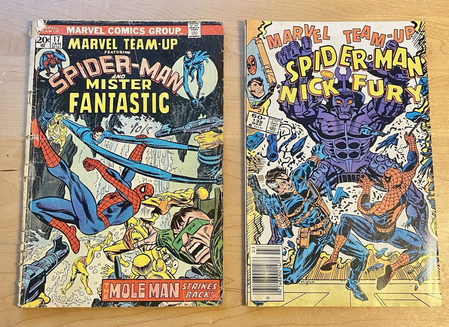 Marvel Team Up 17 67 139 147 Bundle Lot All Feature Spider—man
