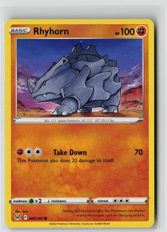 Rhyhorn (SWSH11: Lost Origin 089/196) NM