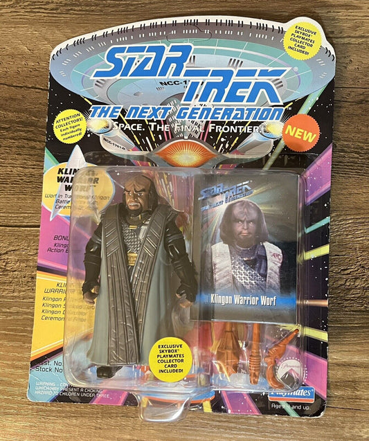 Star Trek The Next Generation * WORF * Warrior 5" Action Figure Playmates 1993