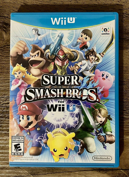 Super Smash Bros. (Nintendo Wii U, 2014) Complete With Manual Tested & Works!