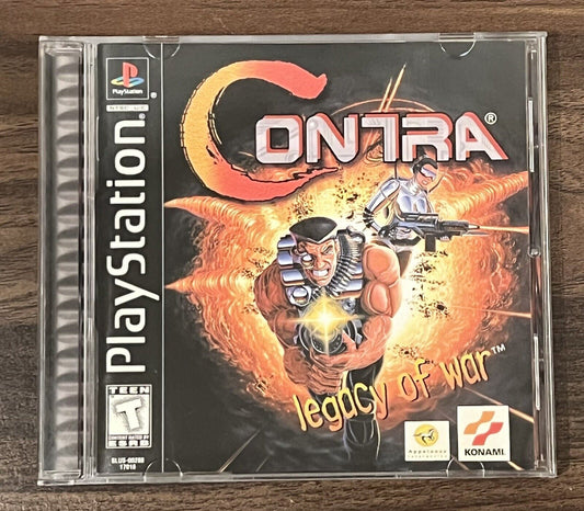 Contra: Legacy of War (Sony PlayStation 1 PS1, 1996) Complete W/ Manual