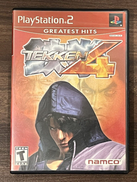 Tekken 4 PS2 PlayStation 2 + Reg Card - Complete CIB -TESTED-