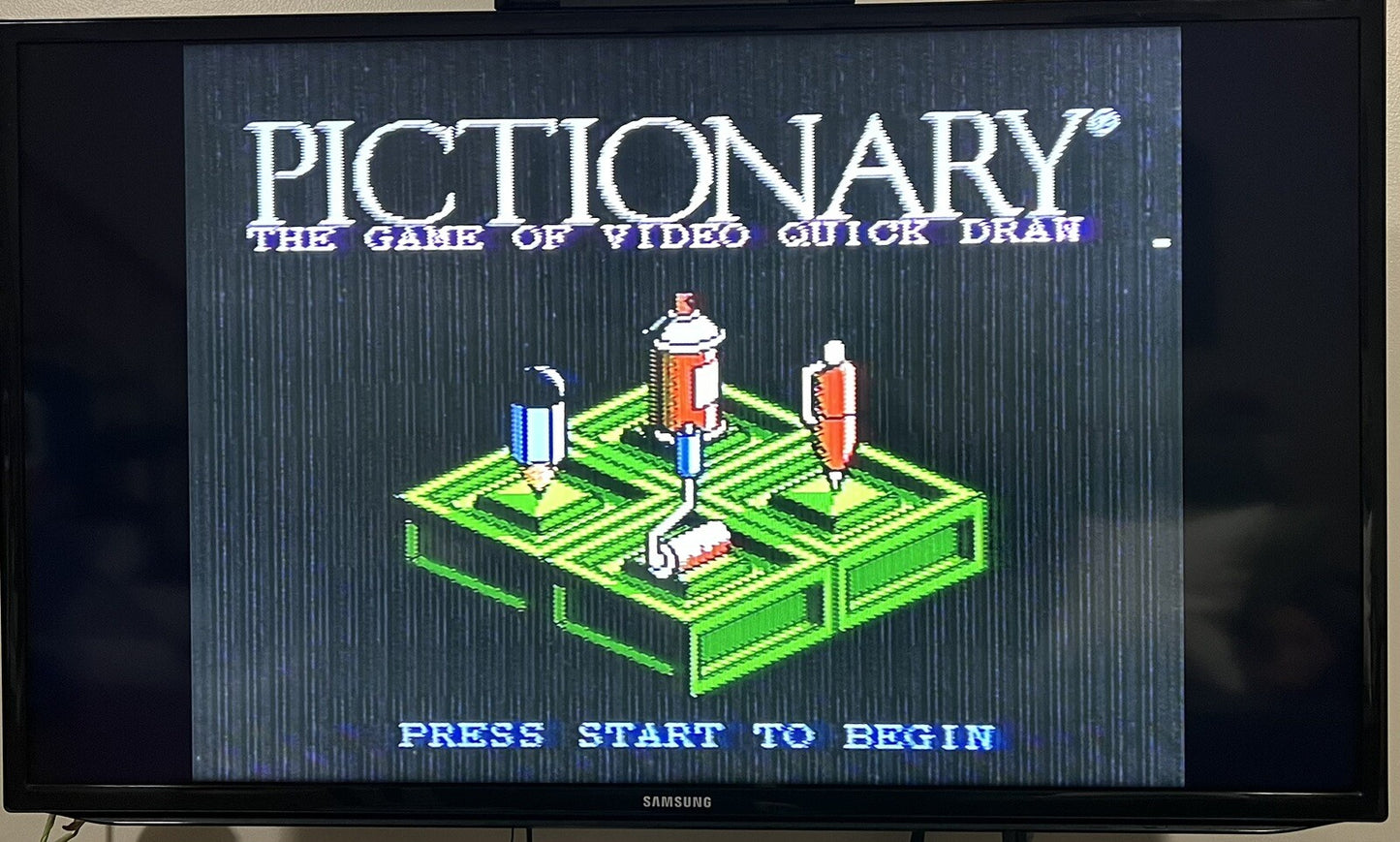 Pictionary (Nintendo Entertainment System, NES, 1990) Authentic Tested Working