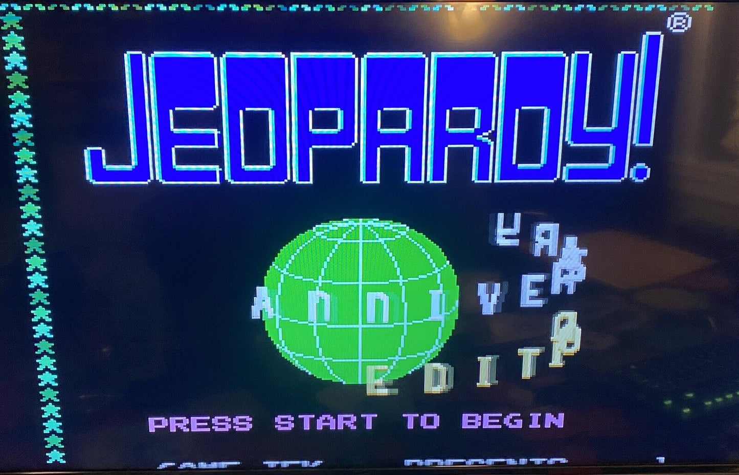 Jeopardy 25th Anniversary Edition (Nintendo NES, 1990) W/ Manual, Tested
