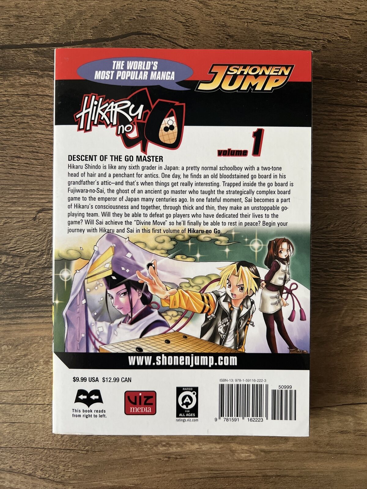 Shonen Hikaru No Go Volume 1 Manga - Yumi Hotta Takeshi English Paperback - New!