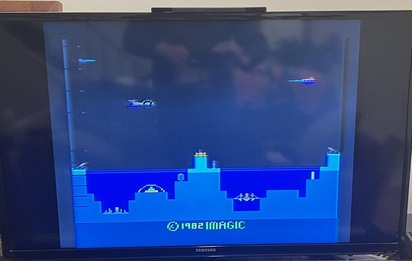 Atlantis ATARI 2600 Video Game Cartridge & Manual 1982 Tested & Works!