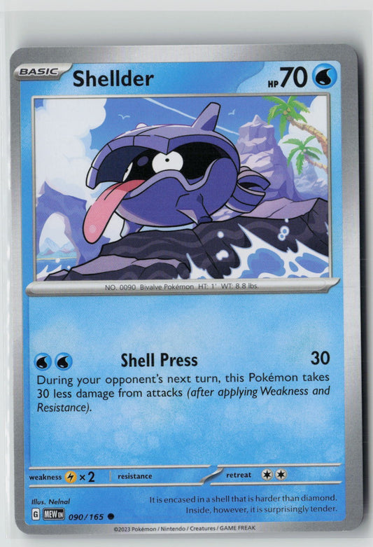 Shellder (SV: Scarlet & Violet 151 090/165) NM