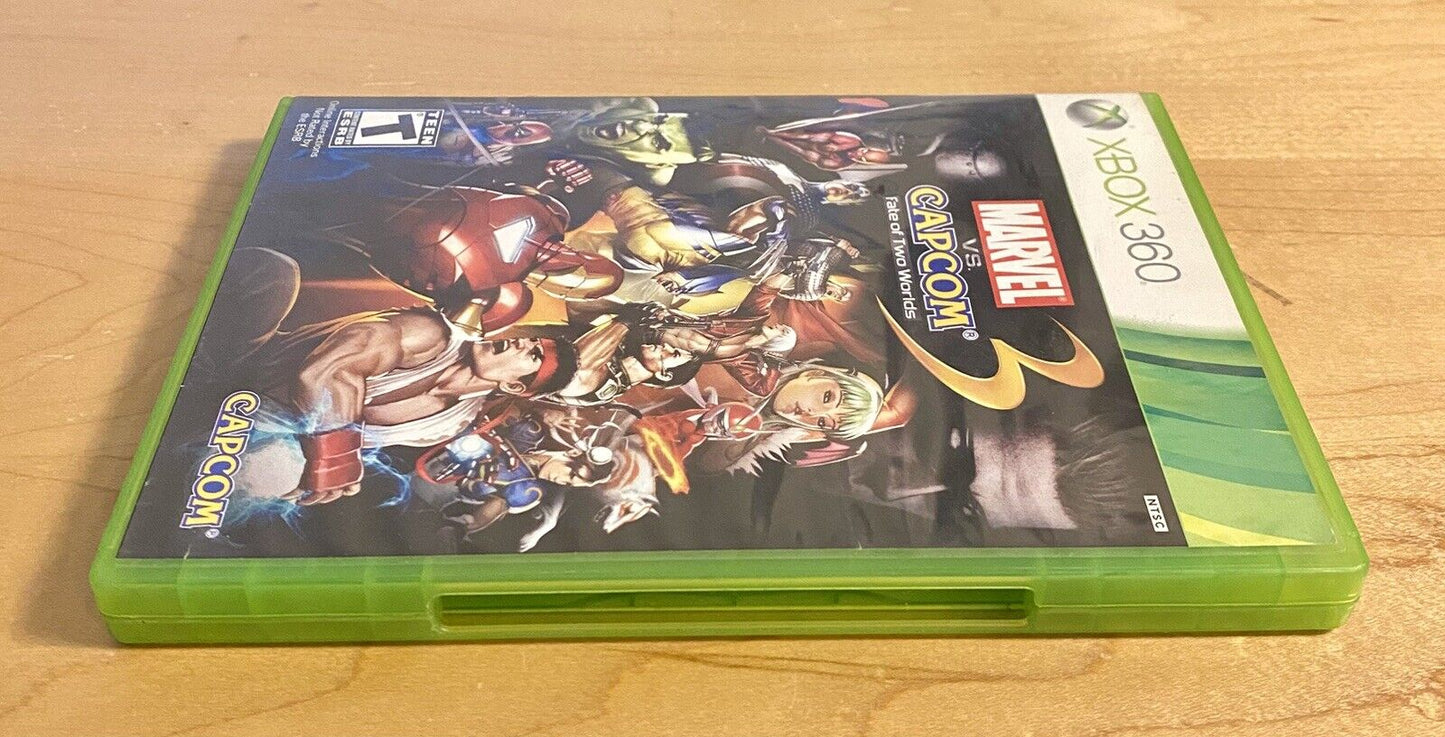 Marvel vs. Capcom 3: Fate of Two Worlds (Microsoft Xbox 360, 2011) CIB, Tested