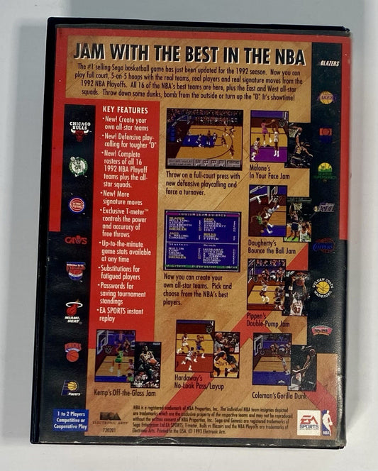 Bulls vs. Blazers and the NBA Playoffs Sega Genesis 1993 CIB W/ Case & Manual
