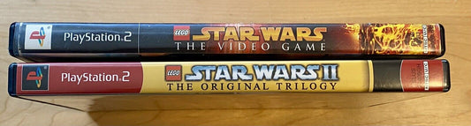 Lego Star Wars 1 + 2 II The Original Trilogy (PlayStation 2) PS2 Bundle Both CIB