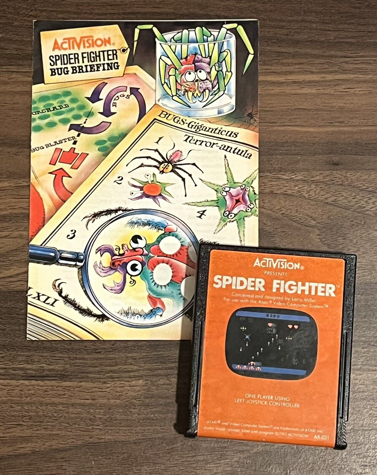 Spider Fighter (Atari 2600, Activision) With Manual and tested.