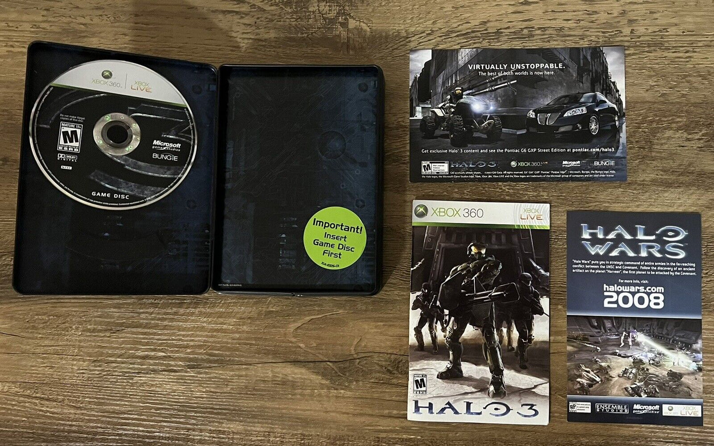 Halo 3 Limited Edition (Microsoft Xbox 360, 2007) CIB Tested And Works!