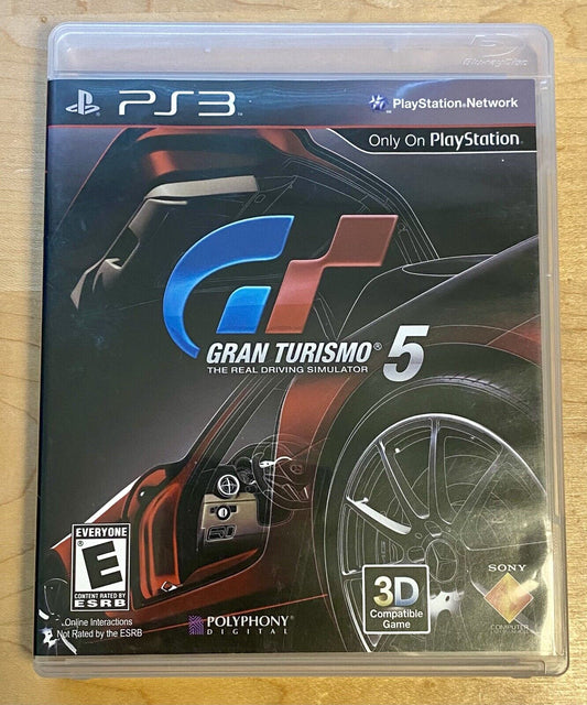Gran Turismo 5 (Sony PlayStation 3, 2010) PS3 CIB W/ Manual, Authentic & Tested