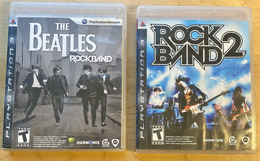 RockBand 2 And The Beatles Bundle (Sony PlayStation 3) All CIB W/ Manual, Tested
