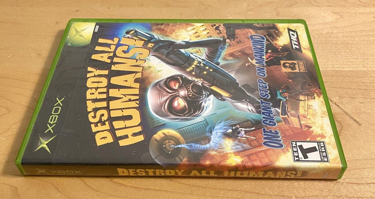 Destroy All Humans! (Microsoft Xbox, 2005) No Manual, Authentic & Tested