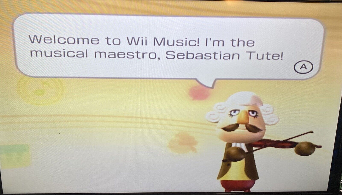 Wii Music (Nintendo Wii, 2008) CIB W/ Manual + Reg Card, Authentic & Tested