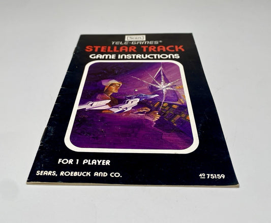 Stellar Track Atari 2600 Sears Tele-Games Manual Only