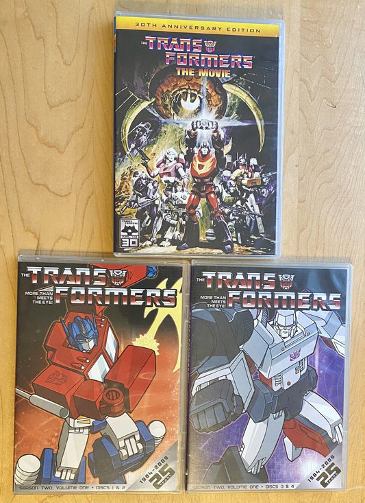 Transformers Season 2 Volume 1 Discs 1-4, Transformers The Movie Bundle, Tested