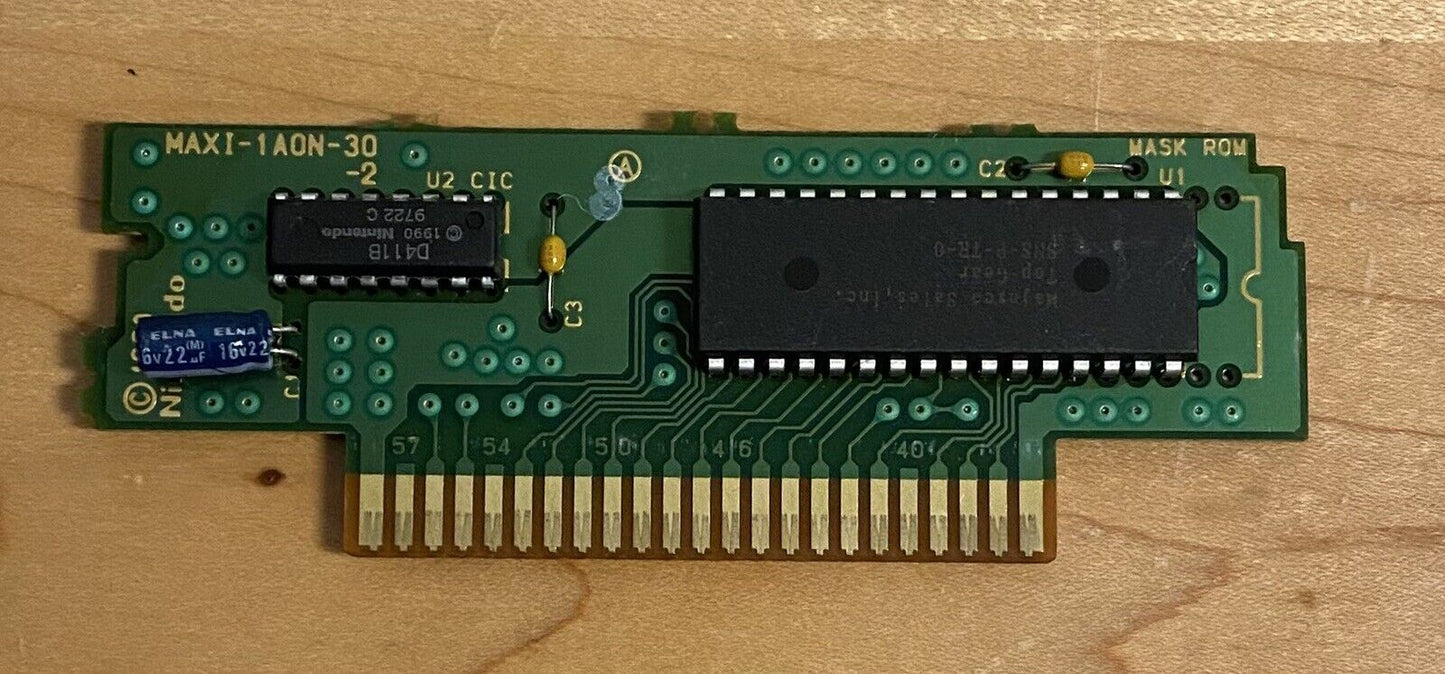 Top Gear (Super Nintendo Entertainment System SNES 1992) Authentic & Tested