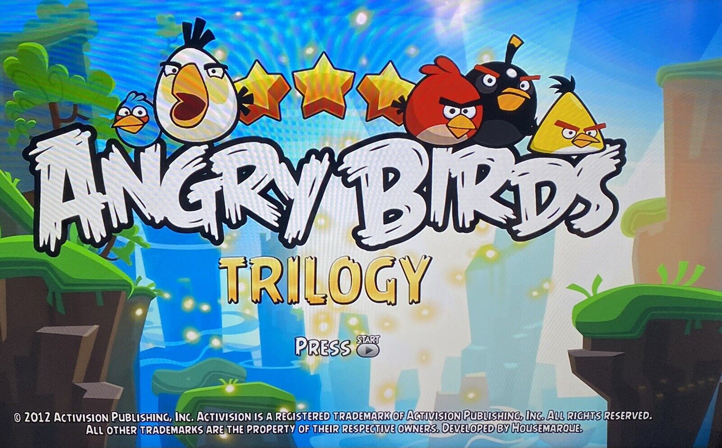Angry Birds: Trilogy (Microsoft Xbox 360, 2012) CIB W/ Manual Authentic & Tested