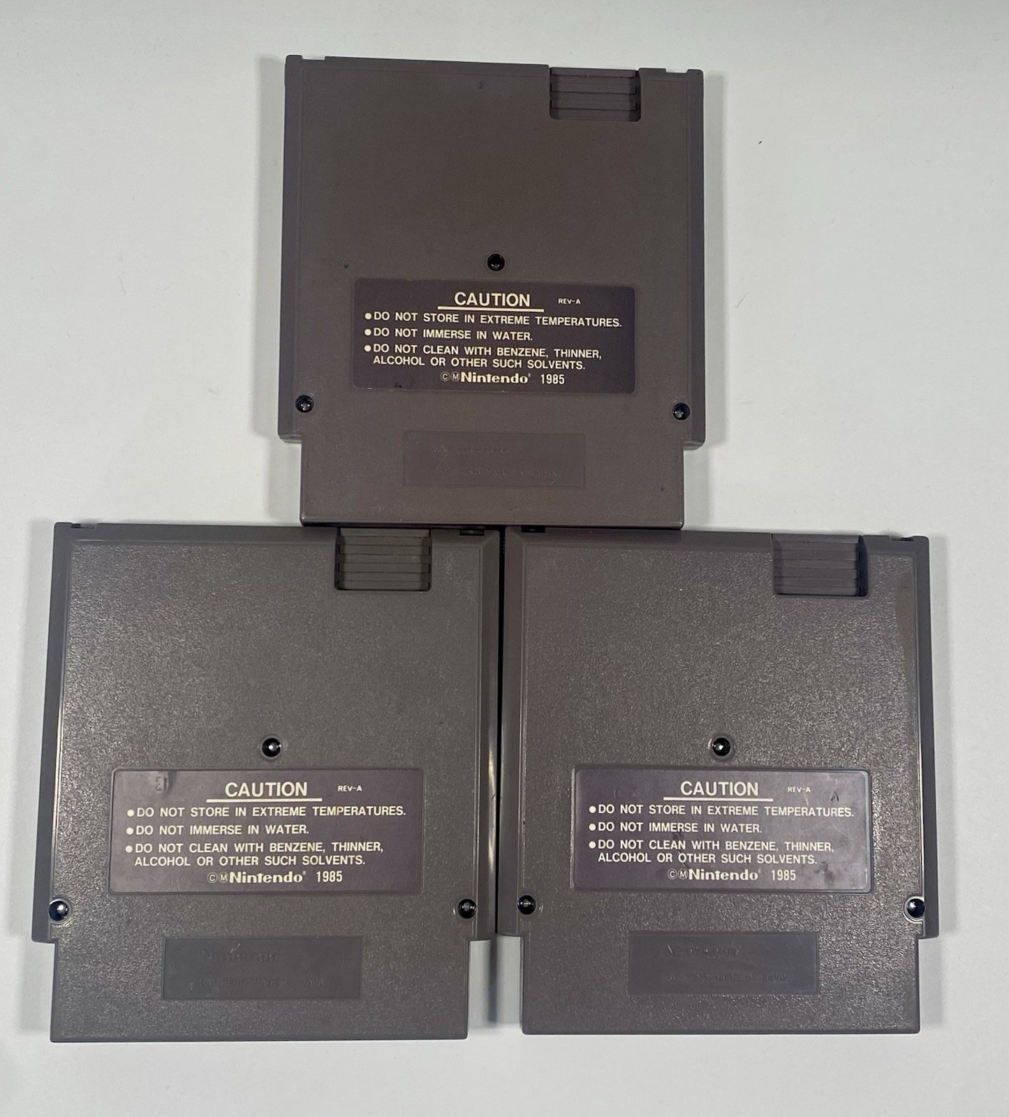 NES 3 Game Lot Bundle. Mario/Duck Hunt/Track Meet, Jeopardy!, Golf. All Tested