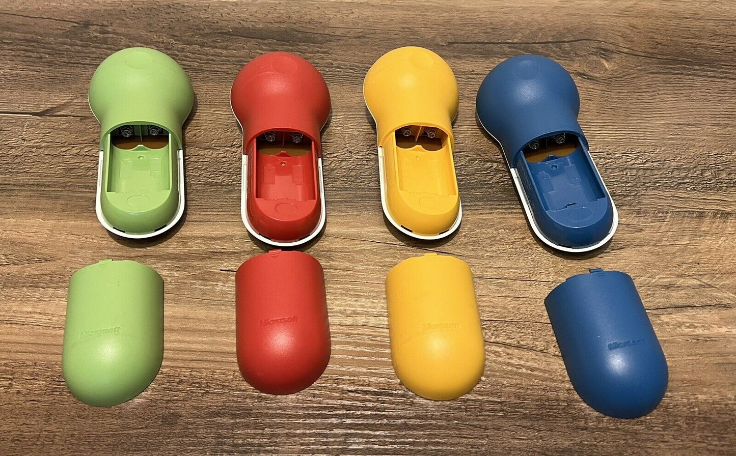 (4) Big Button Pad Xbox 360 Scene It Wireless Buzzer Controllers Only