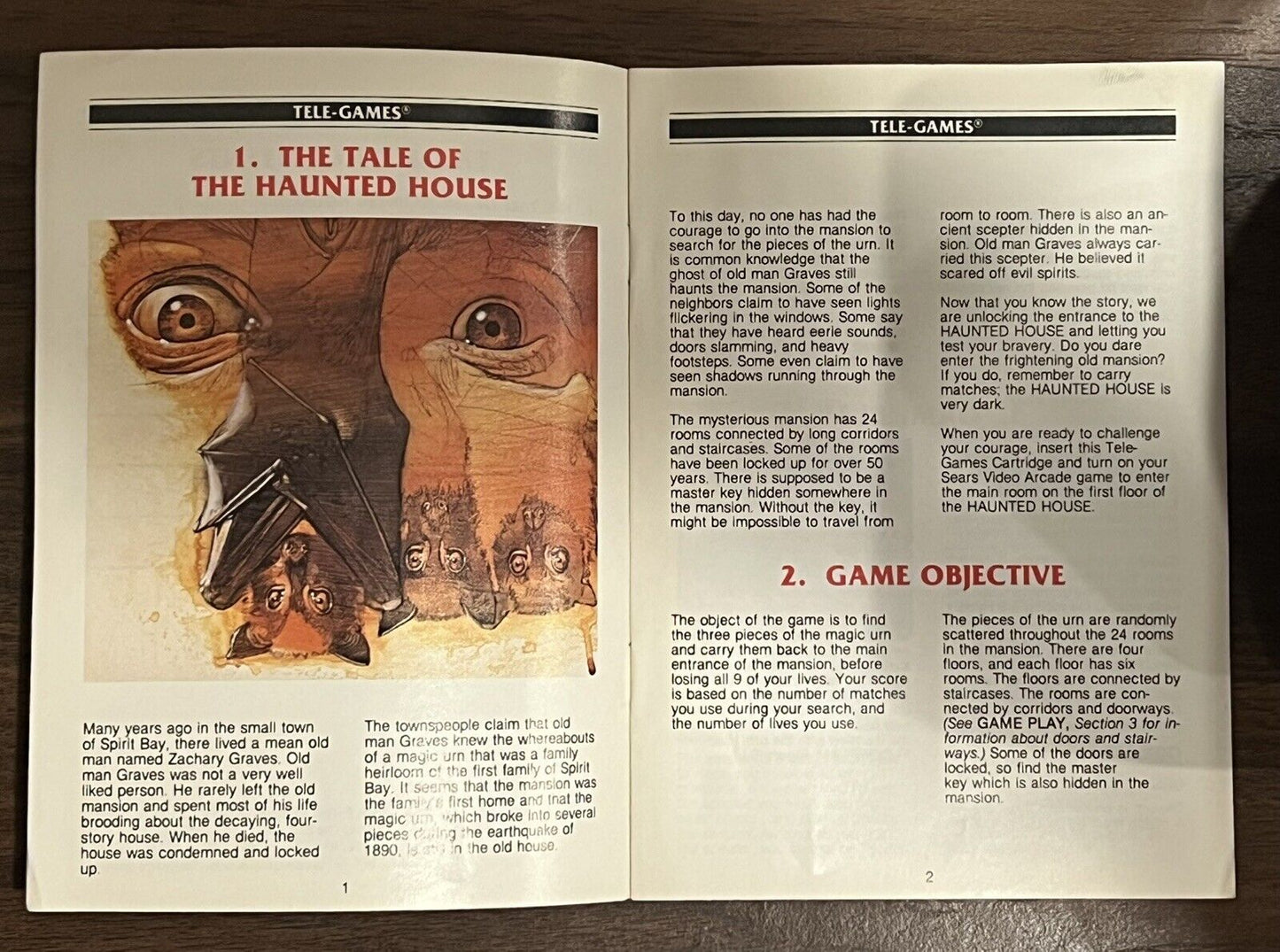 Atari 2600 Haunted House With Manual Tested!