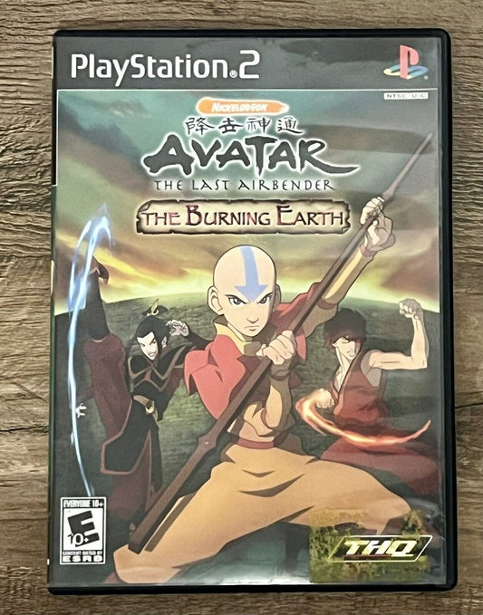 Avatar The Last Airbender Burning Earth (Sony PlayStation 2) PS2 CIB Tested!